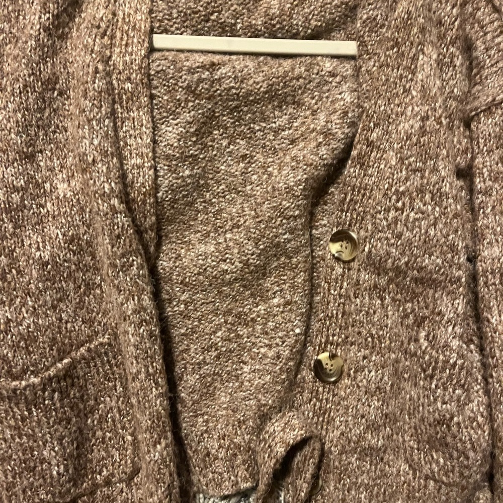 Zara Marled Brown Knit Cardigan & Crop Tank Set - Picture 7 of 7